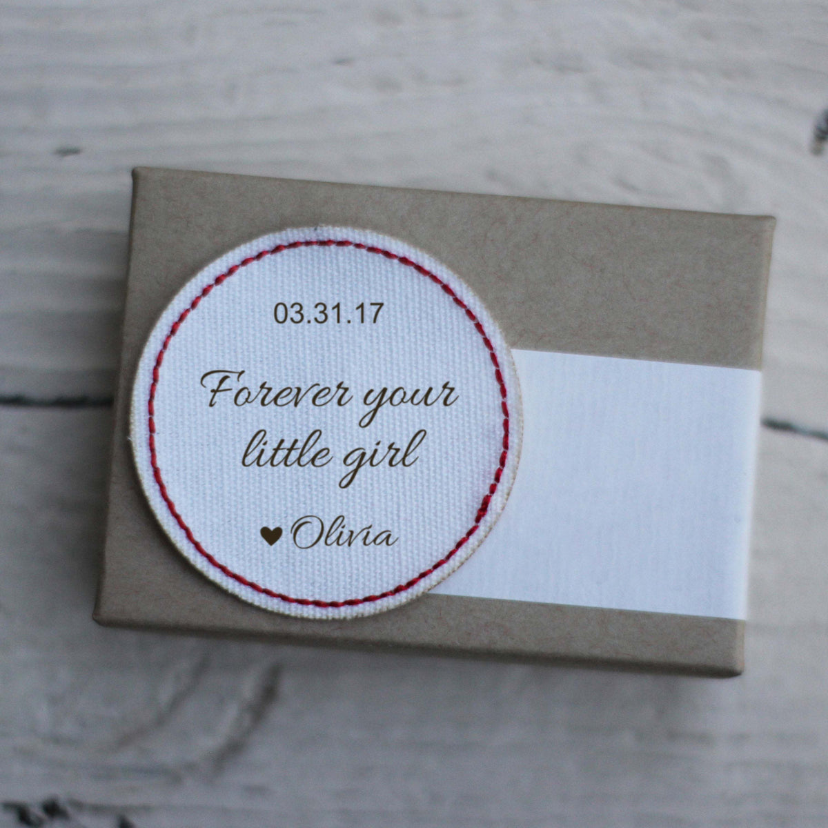 Dress Patch, Tie Patch, Embroidered Cotton, FOTB Gift, LGC10446