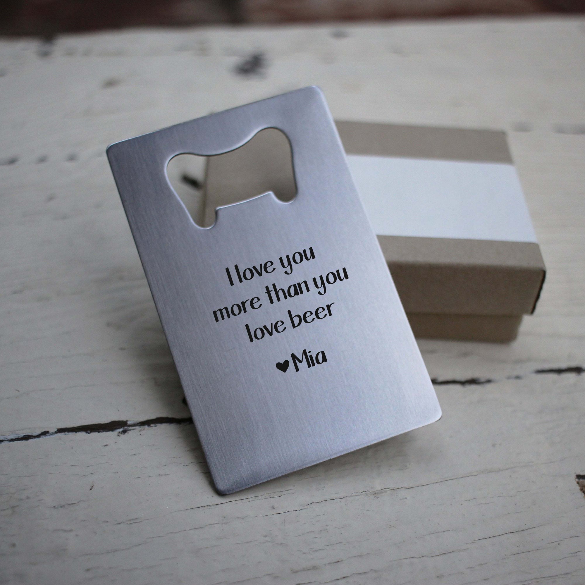 Bottle Opener, Stainless Wallet Card Insert, Funny Saying, Beer Bottle Opener, LGC10435