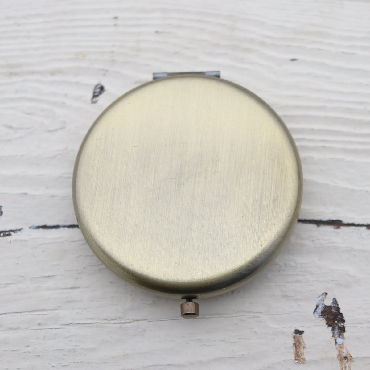 Personalized Pocket Mirror, Antiqued Copper, Custom Message, LGC10567
