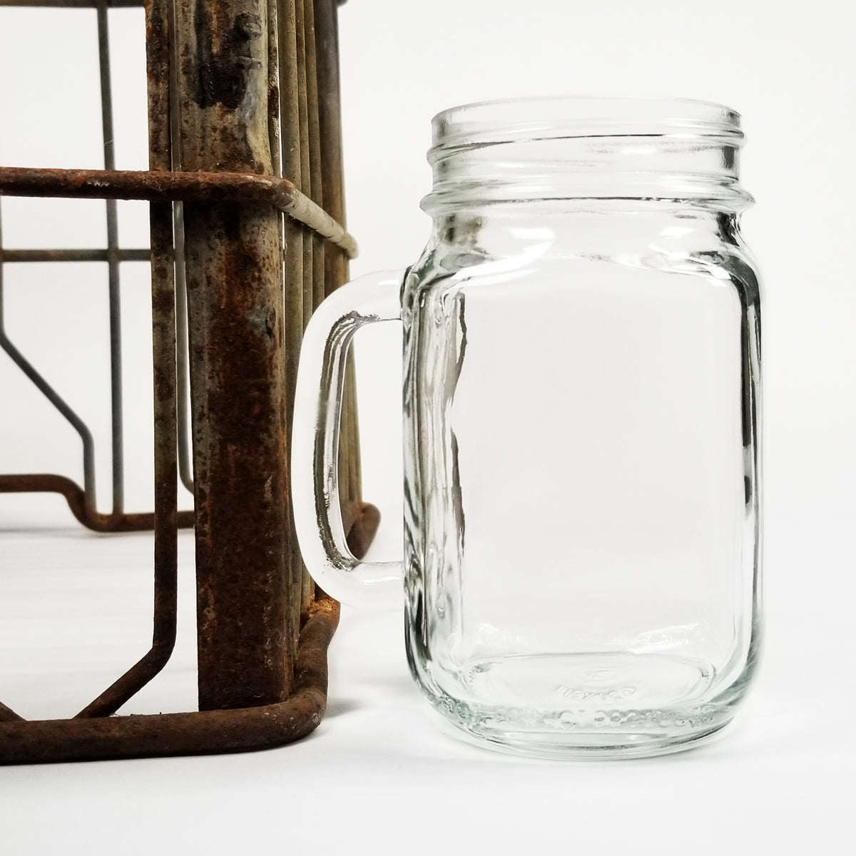 Mason Jar, Glass, Peronalized Initials, Cute & Whimsical, Gift from Bride & Groom, DGC00002
