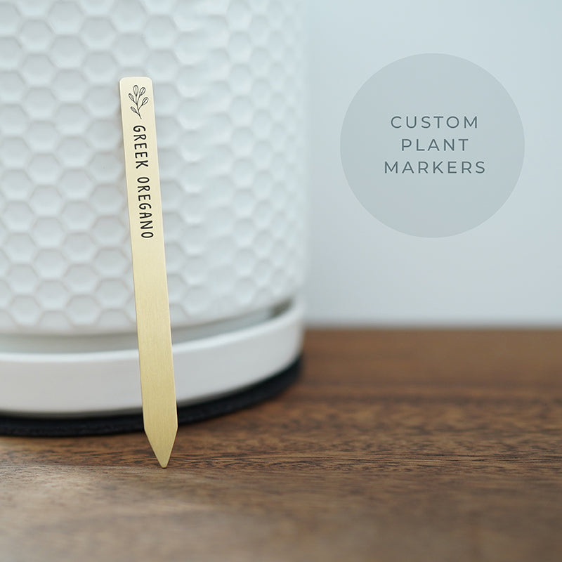 Garden Markers, Copper, Gardener Gift, Popsicle Sticks, Set of 5, FAM10007