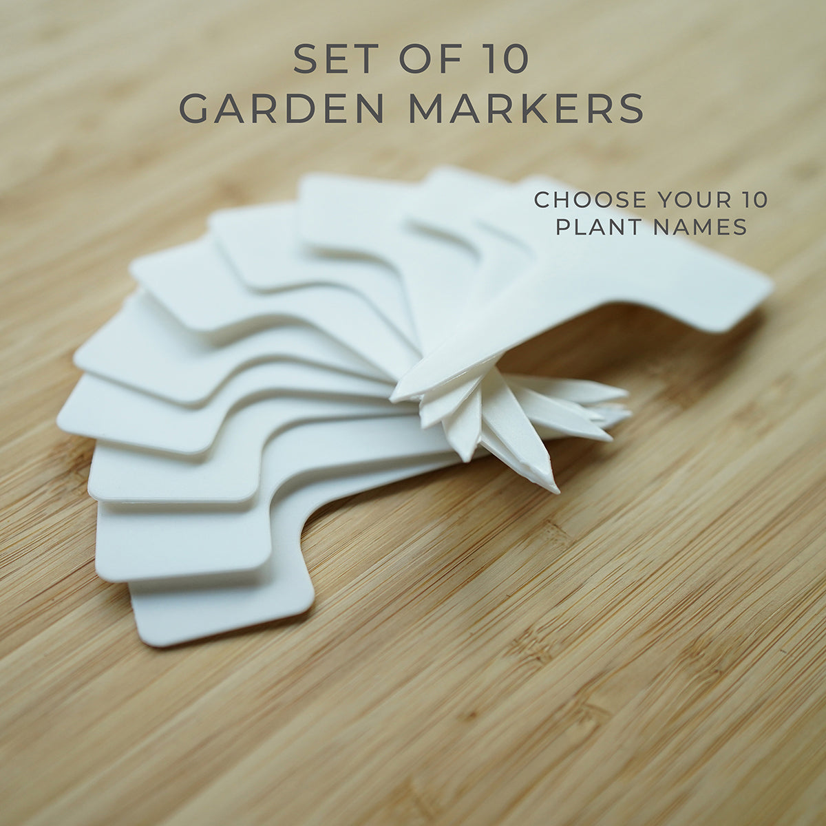 Custom Plastic Herb Labels, Garden Markers, FAM10051