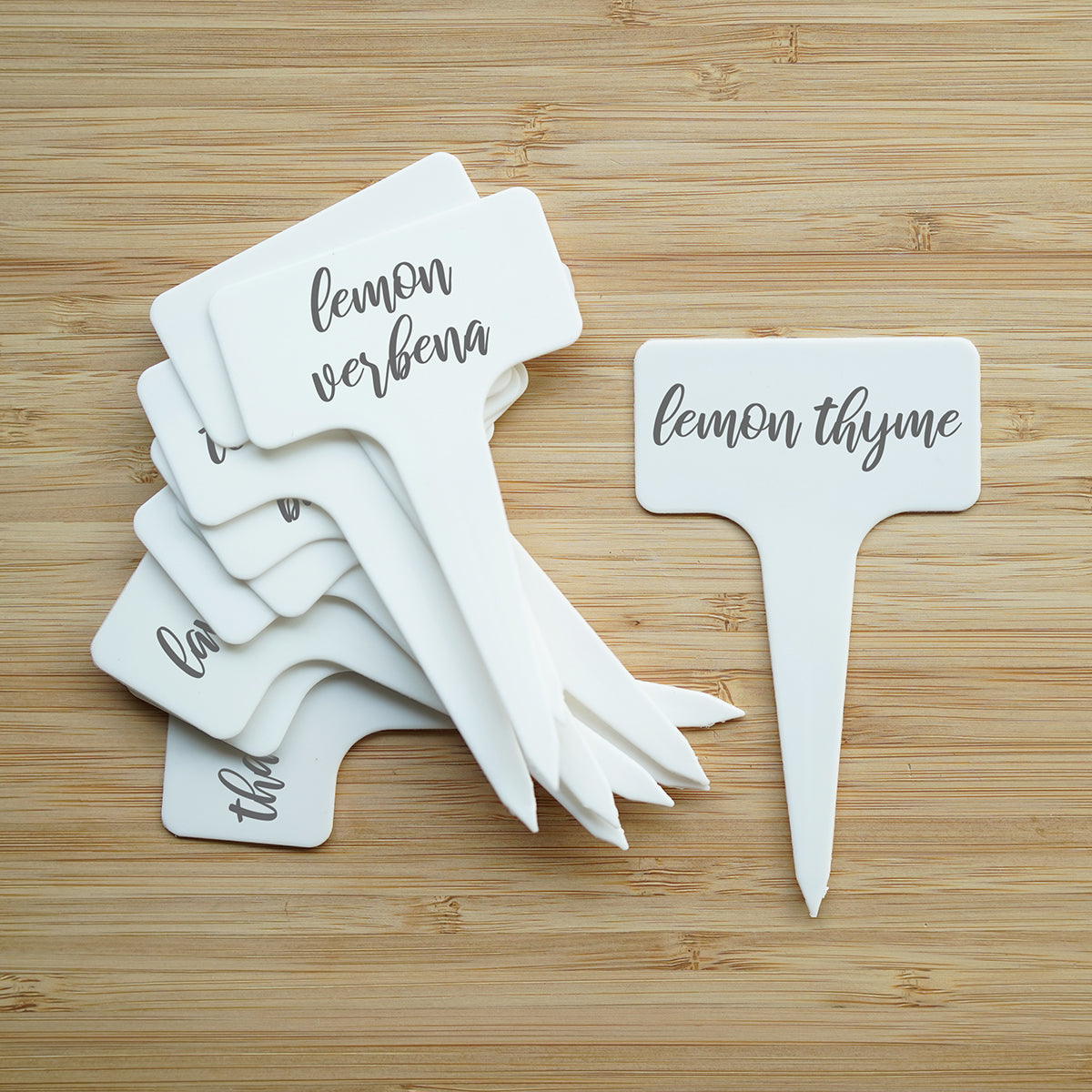 Custom Plastic Herb Labels, Garden Markers, FAM10051