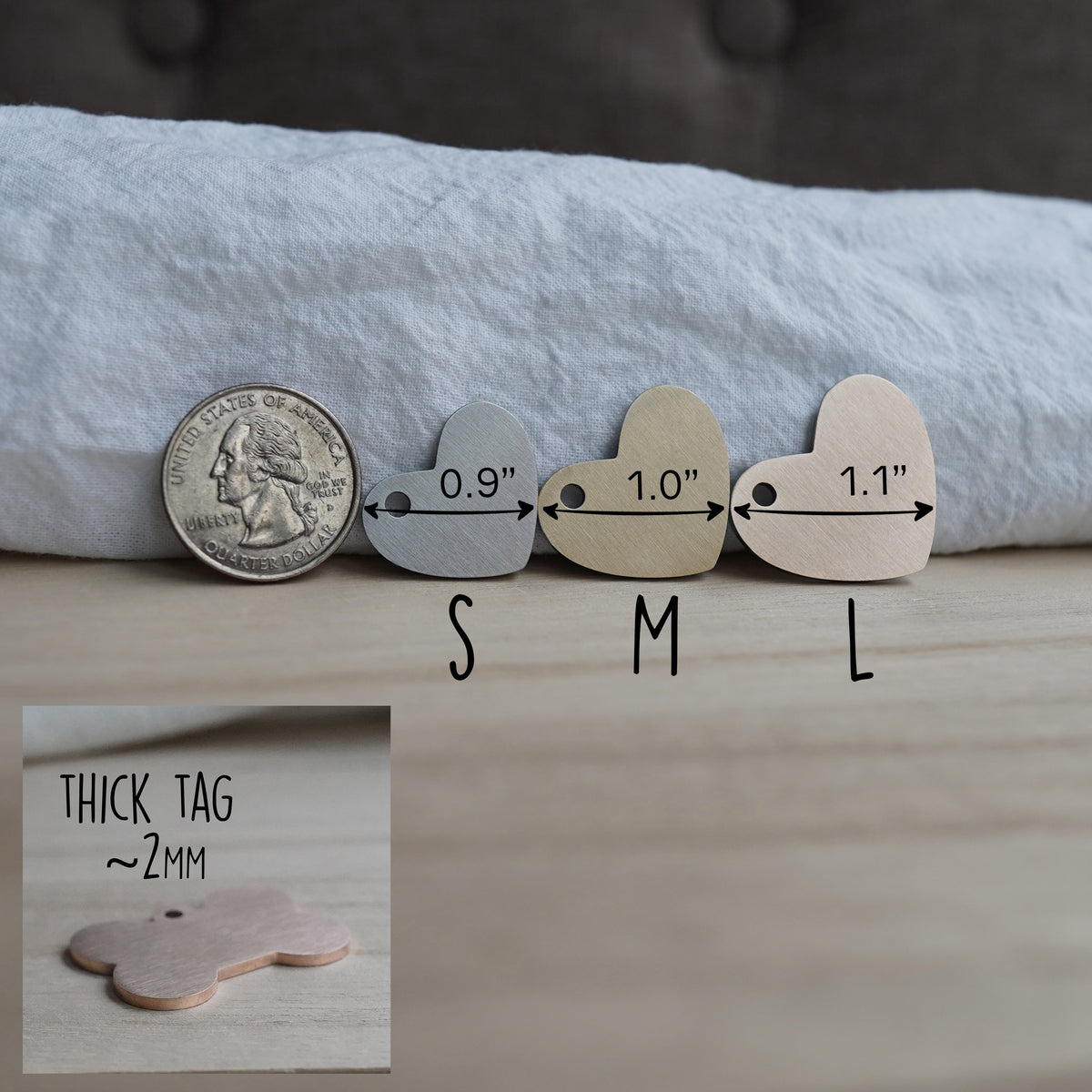 Custom Heart Dog Tag, LPTC10256