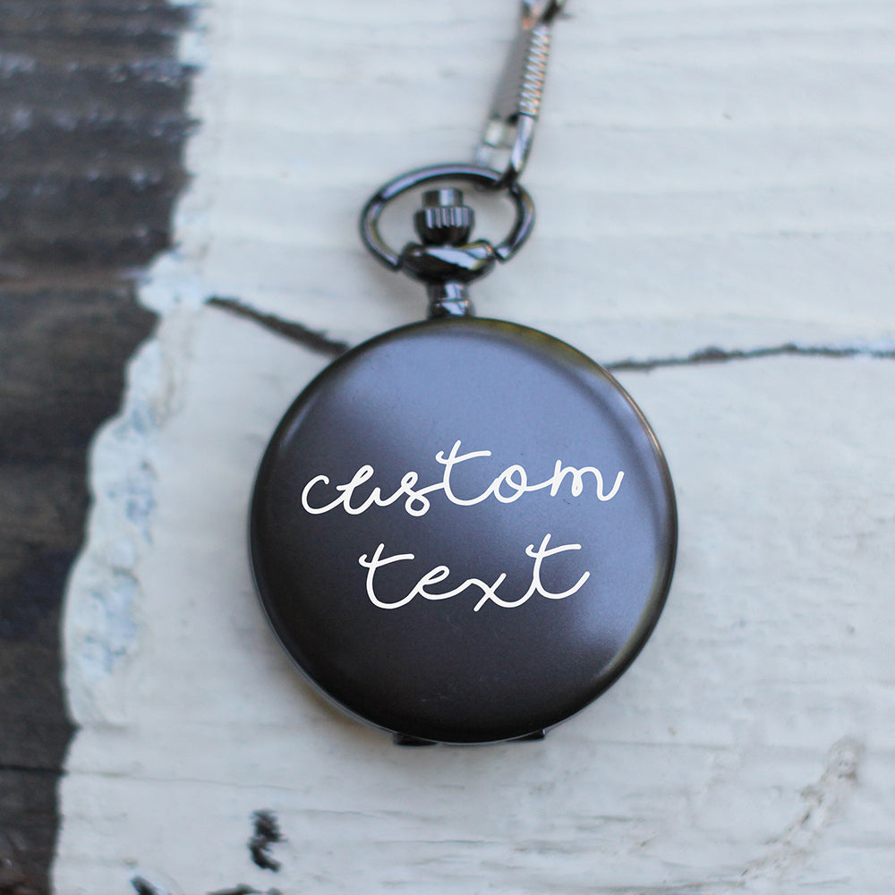Custom Pocket Watch, Gift for Husband, One Year Anniversary Gift, LGC10567