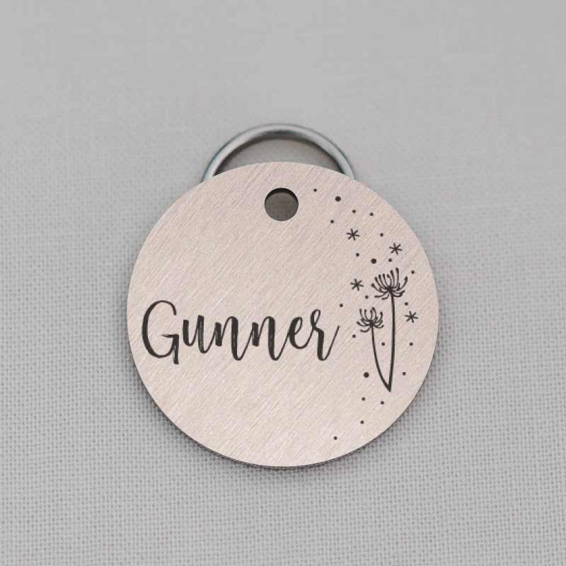 Pet ID Tag, Dog Tag, Round, Whimsical Series, LPTC10120