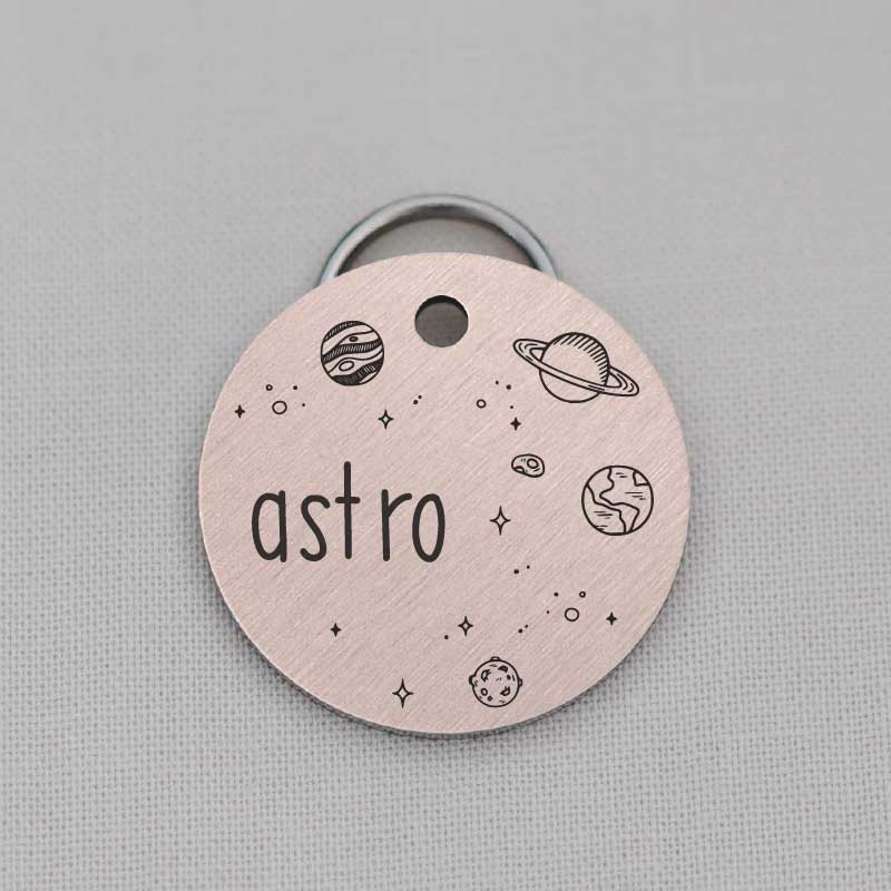 Pet ID Tag, Dog Tag, Planets and Stars Series, LPTC10146