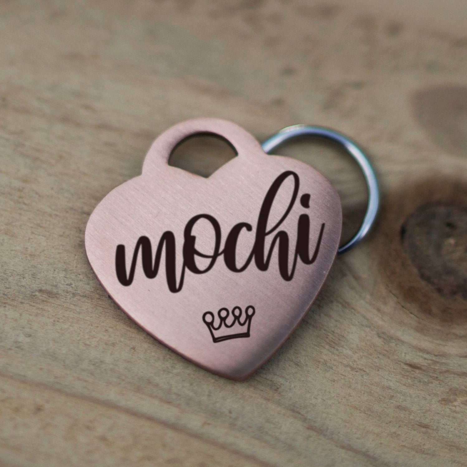 Engraved dog tag, personalized pet identification collar tag