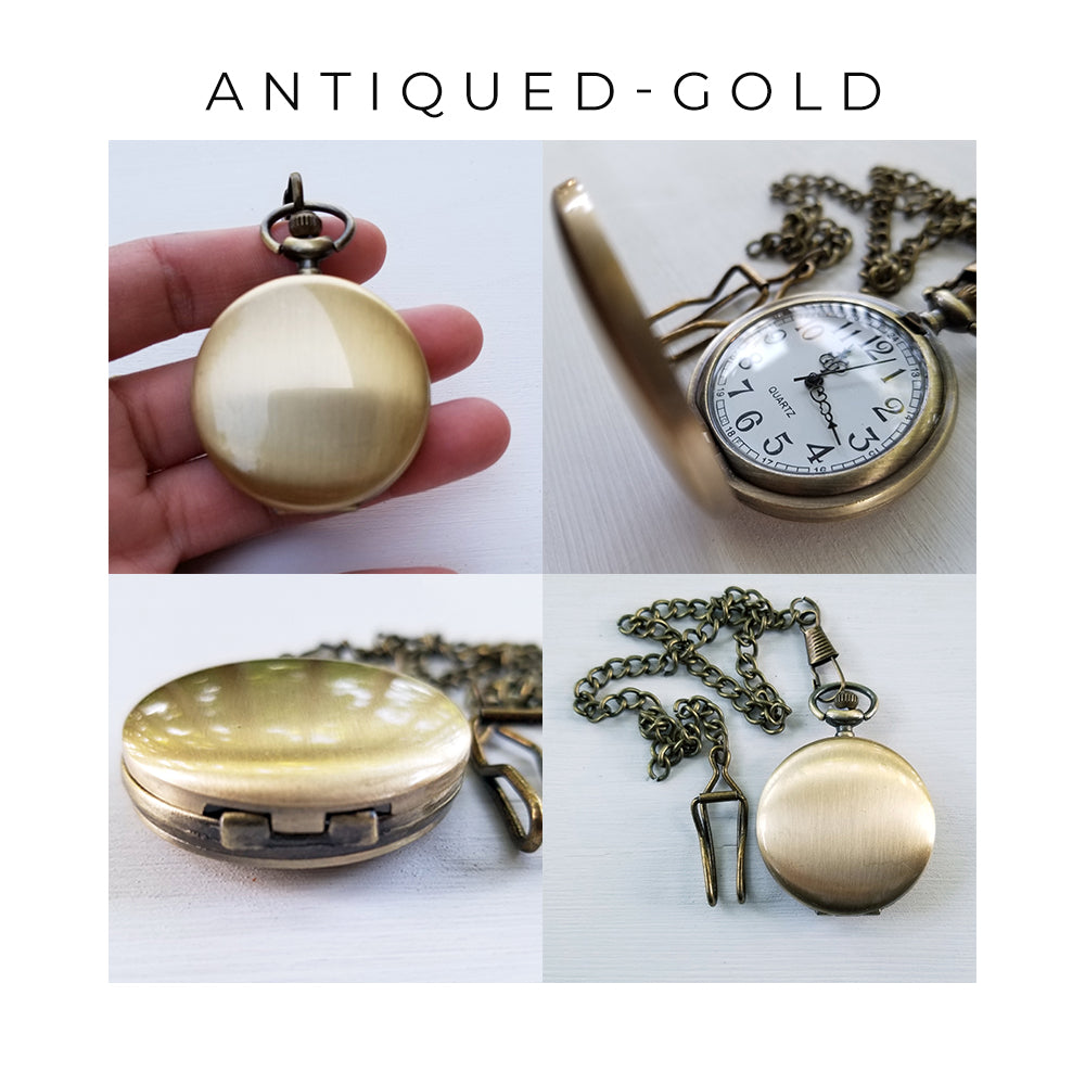 Custom Pocket Watch, Gift for Husband, One Year Anniversary Gift, LGC10567