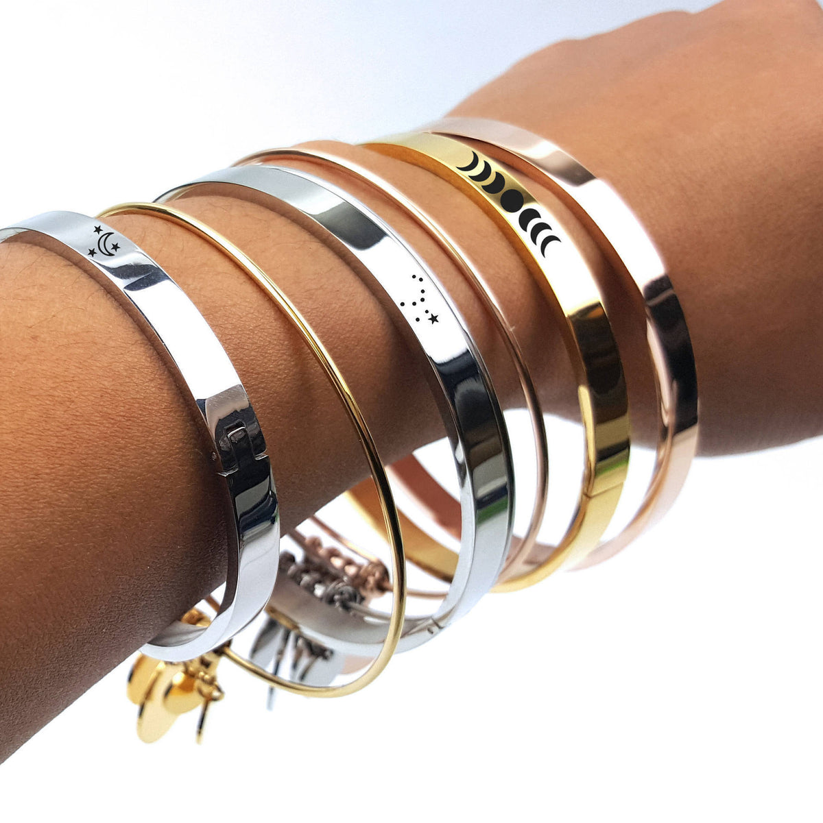 Laser Engraved Pet Portrait, Custom Charm Bracelet, Personalized Pet Gift for Mom, Pet Loss Memorial for Her, LXJC100235