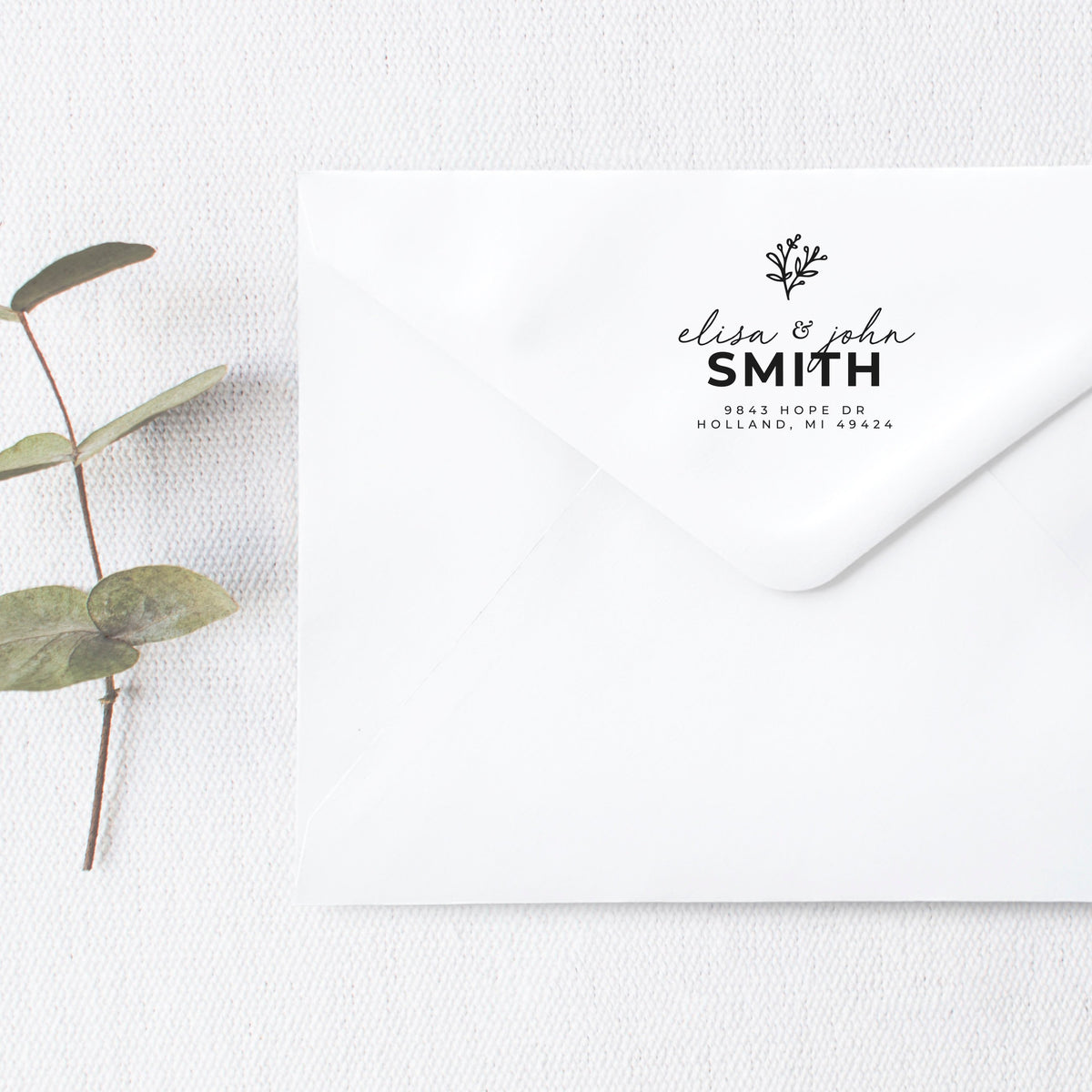 Return Address Stamp, Personalized Gift, Wedding Invitation, Pre Inked, Self Inking, RSVP Label, Couple Gifts, IGC10020