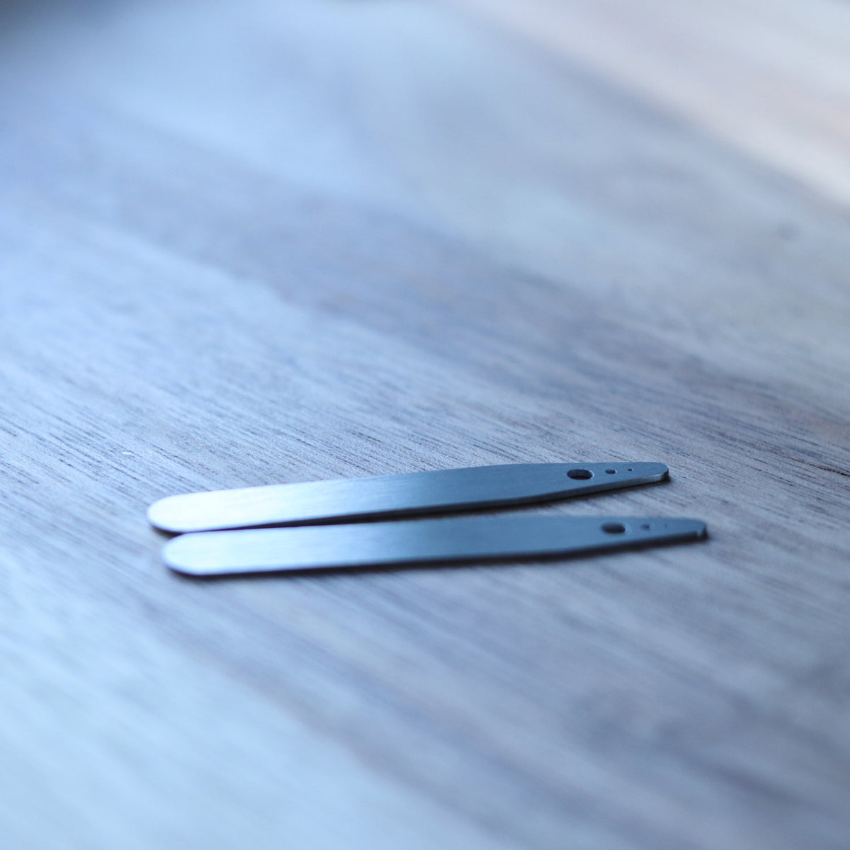 Laser Engraved Collar Stays for Husband, Custom Brushed Stainless Steel, Gift from Bride, LGC10490