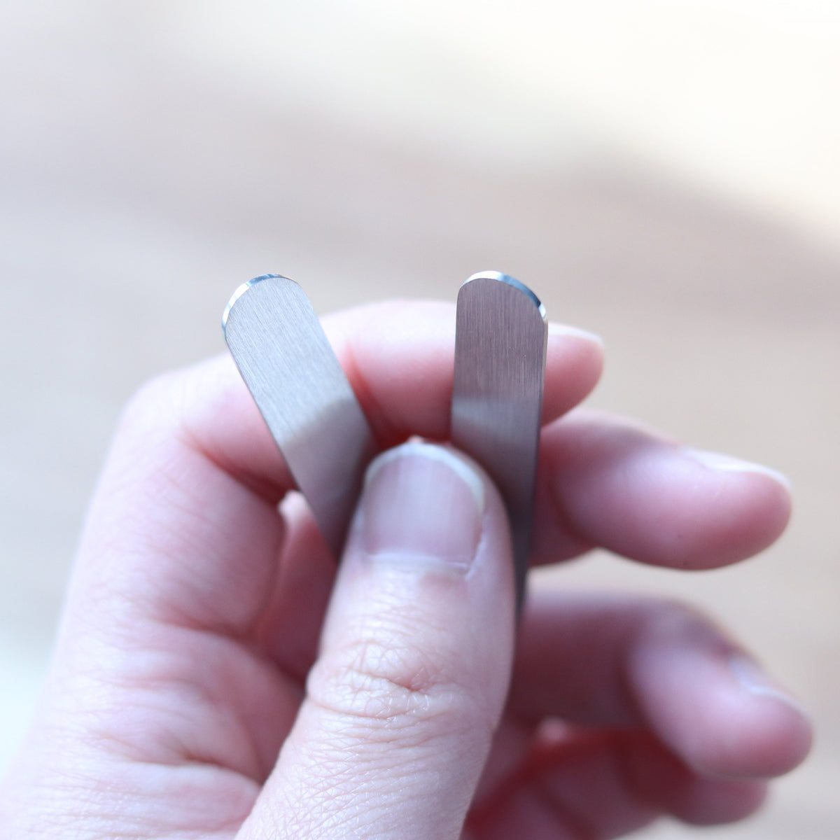 Laser Engraved Collar Stays for Husband, Custom Brushed Stainless Steel, Gift from Bride, LGC10490