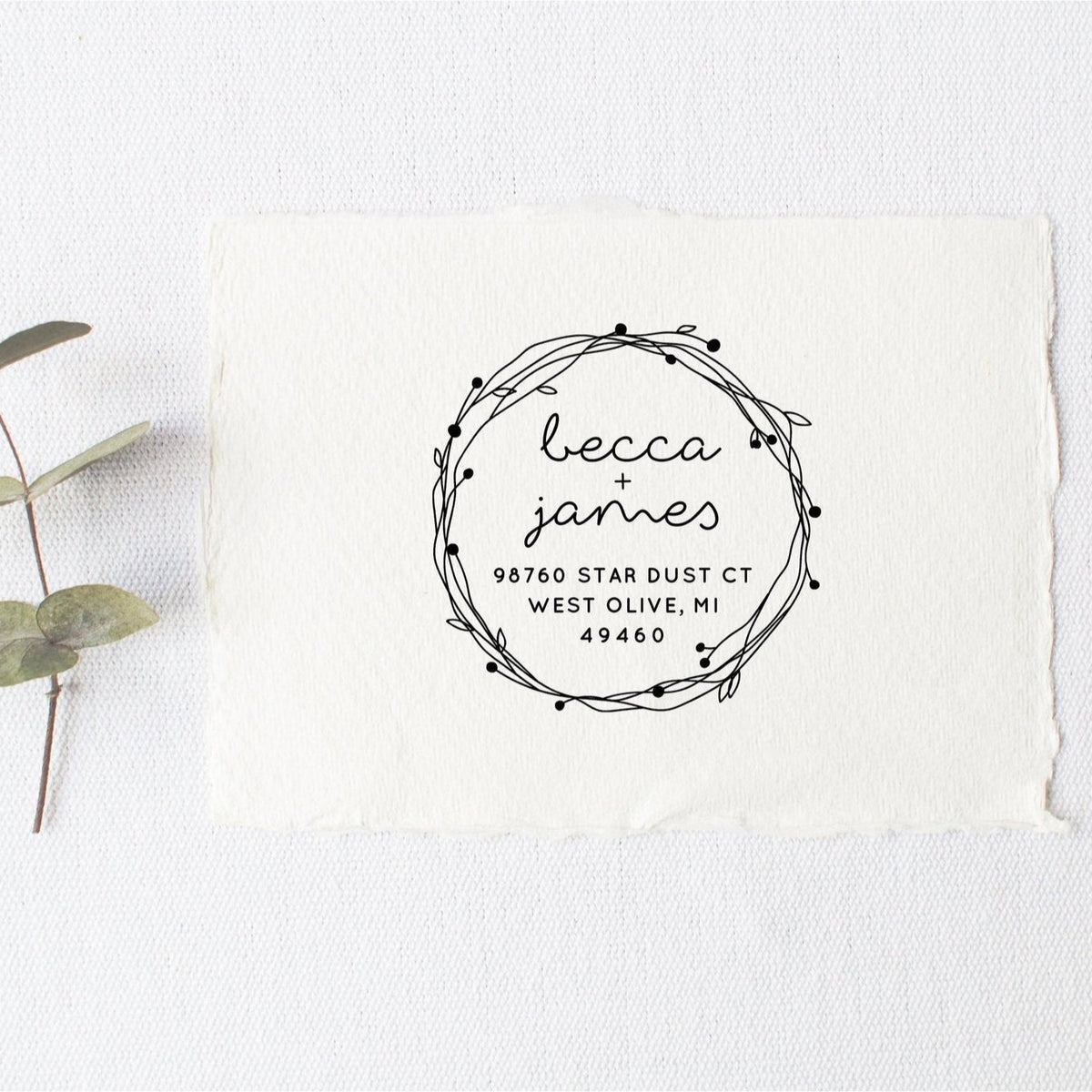 Return Address Stamp, Personalized Gift, Wedding Invitation, Pre Inked, Self Inking, RSVP Label, Couple Gifts, IGC10021