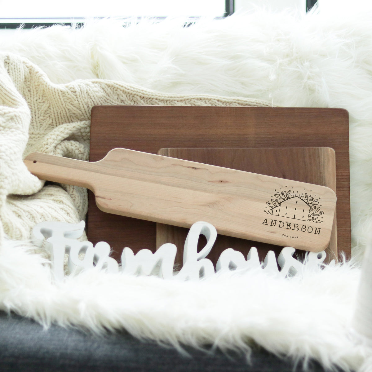 Laser Engraved Custom Bread Board, Cutting Block Gift for Cook,  Charcuterie Server, Couple&#39;s Home, LGC10504