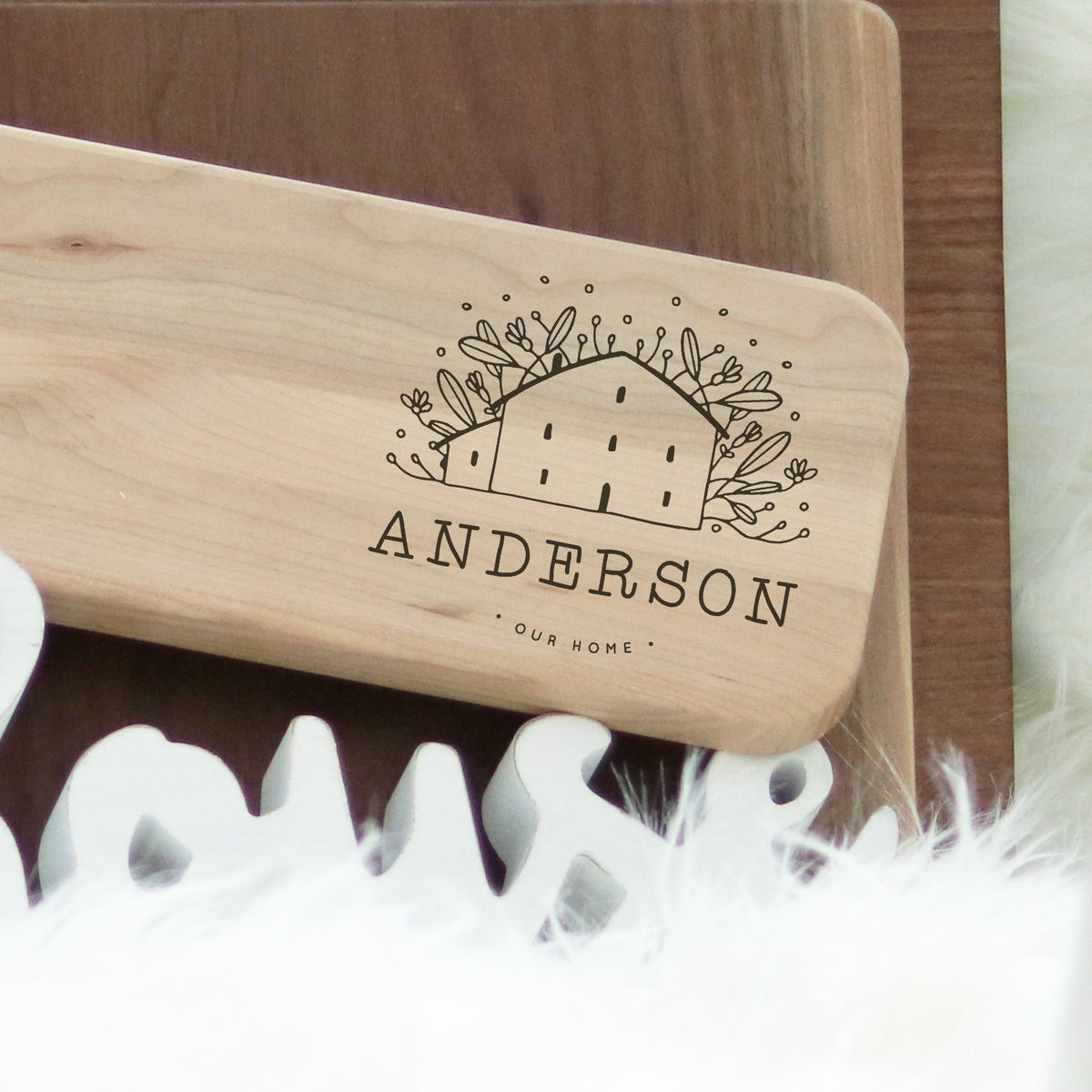 Laser Engraved Custom Bread Board, Cutting Block Gift for Cook,  Charcuterie Server, Couple's Home, LGC10504