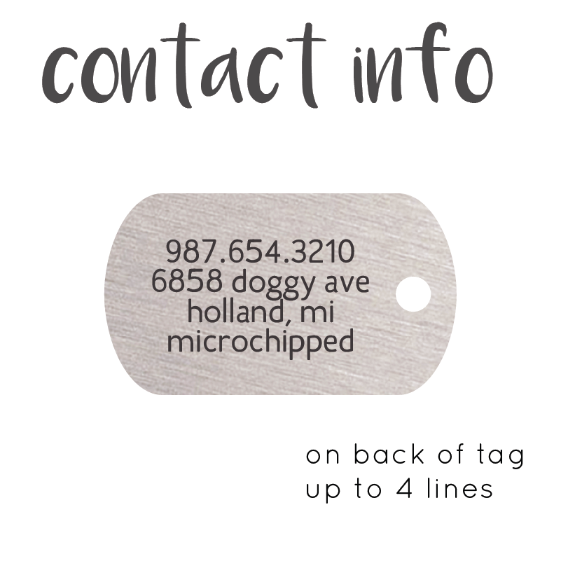 Custom Military Pet ID Tag, LPTC10257