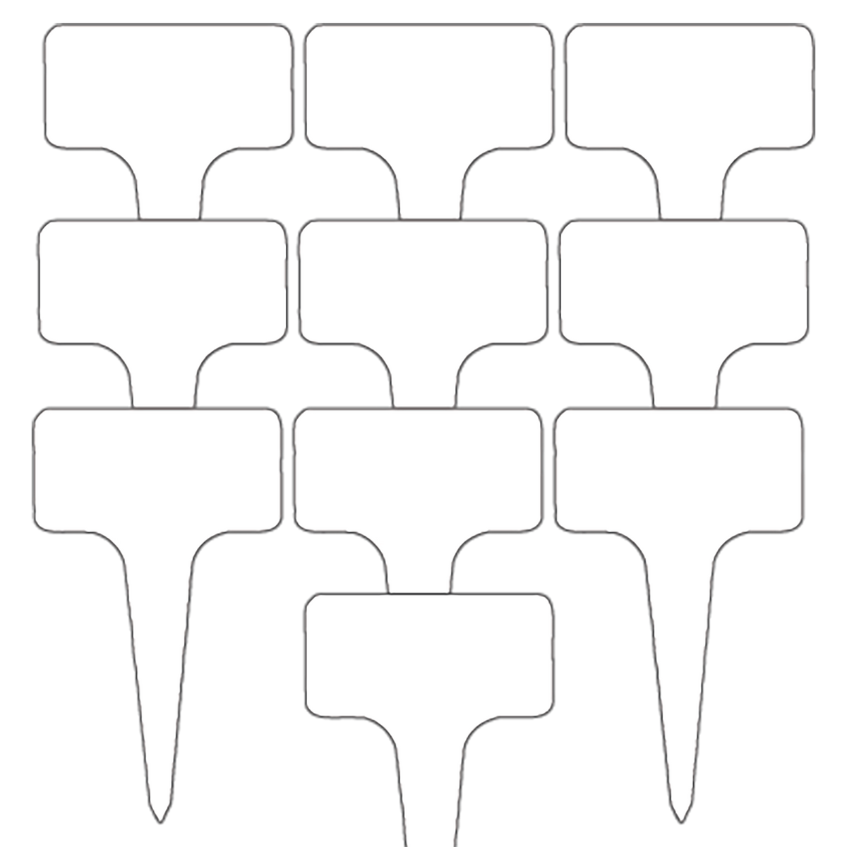 Custom Plastic Herb Labels, Garden Markers, FAM10051